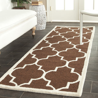 Safavieh Cambridge 134 Dark Brown/Ivory Area Rug Room Scene