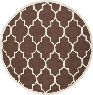 Safavieh Cambridge 134 Dark Brown/Ivory Area Rug Round