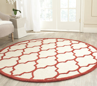 Safavieh Cambridge 134 Ivory/Rust Area Rug Room Scene