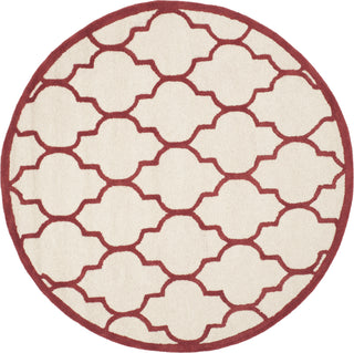 Safavieh Cambridge 134 Ivory/Rust Area Rug Round