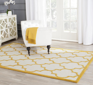 Safavieh Cambridge 134 Ivory/Gold Area Rug Room Scene Feature