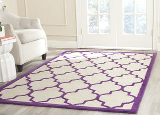 Safavieh Cambridge 134 Ivory/Purple Area Rug Room Scene Feature