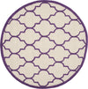 Safavieh Cambridge 134 Ivory/Purple Area Rug Round