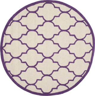 Safavieh Cambridge 134 Ivory/Purple Area Rug Round