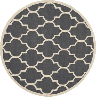 Safavieh Cambridge 134 Dark Grey/Ivory Area Rug Round