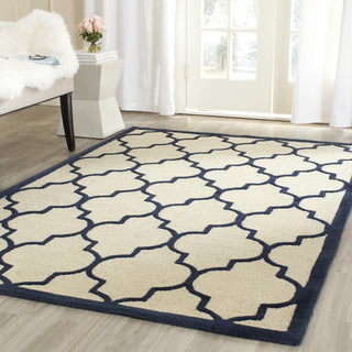 Safavieh Cambridge 134 Ivory/Navy Area Rug Room Scene Feature