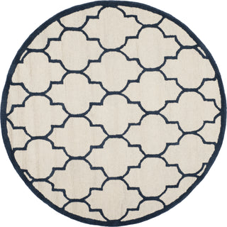 Safavieh Cambridge 134 Ivory/Navy Area Rug Round