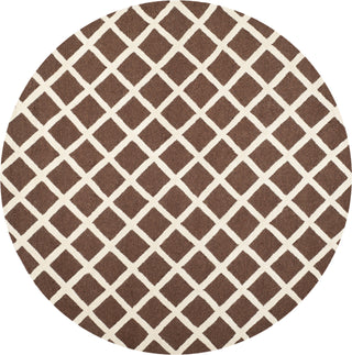 Safavieh Cambridge 135 Dark Brown/Ivory Area Rug Round