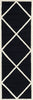 Safavieh Cambridge 136 Black/Ivory Area Rug Runner