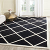 Safavieh Cambridge 136 Black/Ivory Area Rug Room Scene