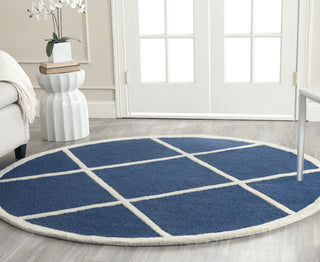 Safavieh Cambridge 136 Navy/Ivory Area Rug Room Scene