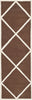 Safavieh Cambridge 136 Dark Brown/Ivory Area Rug Runner