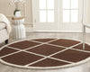 Safavieh Cambridge 136 Dark Brown/Ivory Area Rug Room Scene