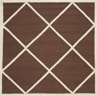 Safavieh Cambridge 136 Dark Brown/Ivory Area Rug Square