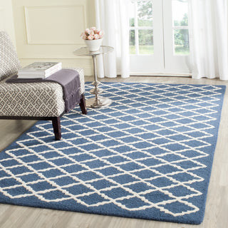 Safavieh Cambridge 137 Navy/Ivory Area Rug Room Scene Feature