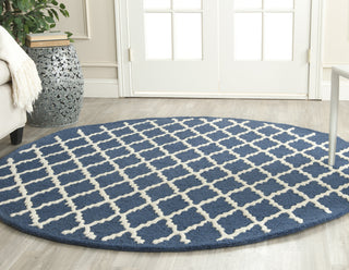 Safavieh Cambridge 137 Navy/Ivory Area Rug Room Scene