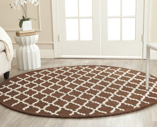 Safavieh Cambridge 137 Dark Brown/Ivory Area Rug Room Scene