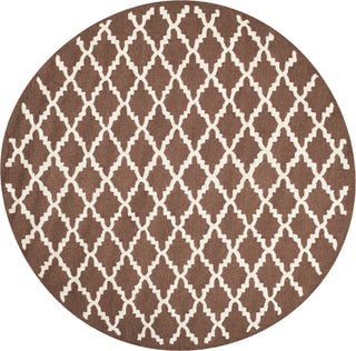 Safavieh Cambridge 137 Dark Brown/Ivory Area Rug Round