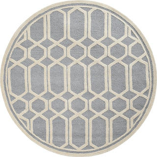 Safavieh Cambridge 138 Silver/Ivory Area Rug Round