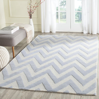 Safavieh Cambridge 139 Light Blue/Ivory Area Rug Room Scene Feature