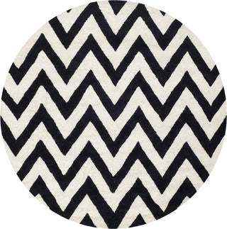 Safavieh Cambridge 139 Black/Ivory Area Rug Round