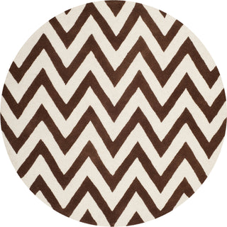 Safavieh Cambridge 139 Dark Brown/Ivory Area Rug Round