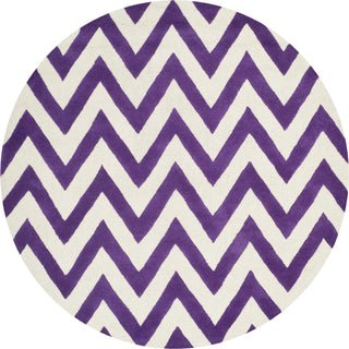 Safavieh Cambridge 139 Purple/Ivory Area Rug Round