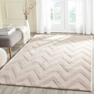 Safavieh Cambridge 139 Light Pink/Ivory Area Rug Room Scene Feature