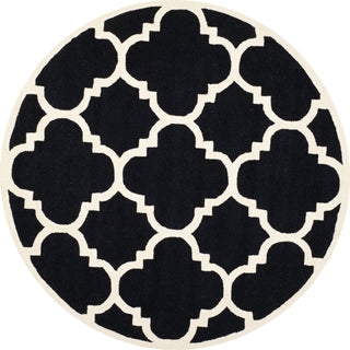 Safavieh Cambridge 140 Black/Ivory Area Rug Round