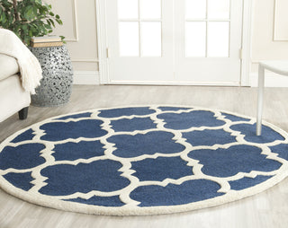 Safavieh Cambridge 140 Navy/Ivory Area Rug Room Scene