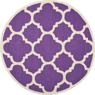 Safavieh Cambridge 140 Purple/Ivory Area Rug Round