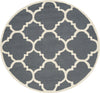 Safavieh Cambridge 140 Dark Grey/Ivory Area Rug Round