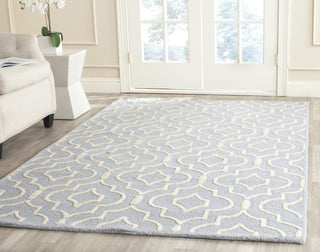 Safavieh Cambridge 141 Light Blue/Ivory Area Rug Room Scene Feature