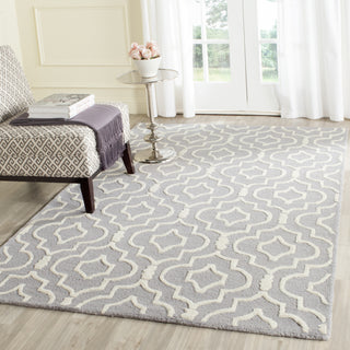 Safavieh Cambridge 141 Silver/Ivory Area Rug Room Scene Feature