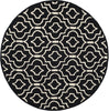 Safavieh Cambridge 141 Black/Ivory Area Rug Round