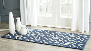 Safavieh Cambridge 141 Navy Blue/Ivory Area Rug Room Scene