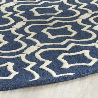 Safavieh Cambridge 141 Navy Blue/Ivory Area Rug Detail