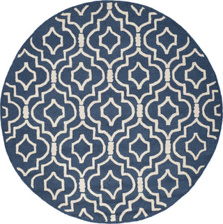 Safavieh Cambridge 141 Navy Blue/Ivory Area Rug Round