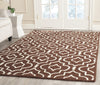 Safavieh Cambridge 141 Dark Brown/Ivory Area Rug Room Scene Feature