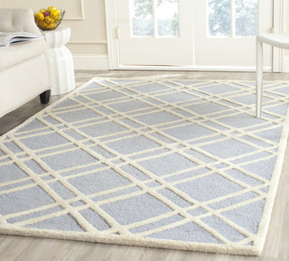 Safavieh Cambridge 142 Light Blue/Ivory Area Rug Room Scene Feature