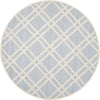 Safavieh Cambridge 142 Light Blue/Ivory Area Rug Round