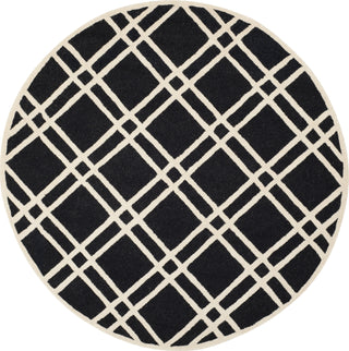 Safavieh Cambridge 142 Black/Ivory Area Rug Round