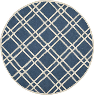 Safavieh Cambridge 142 Navy Blue/Ivory Area Rug Round