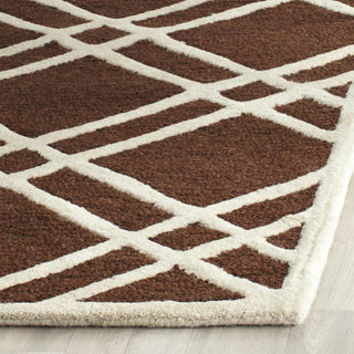 Safavieh Cambridge 142 Dark Brown/Ivory Area Rug Detail