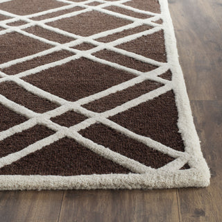 Safavieh Cambridge 142 Dark Brown/Ivory Area Rug 