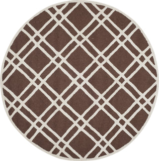 Safavieh Cambridge 142 Dark Brown/Ivory Area Rug Round