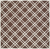 Safavieh Cambridge 142 Dark Brown/Ivory Area Rug Square