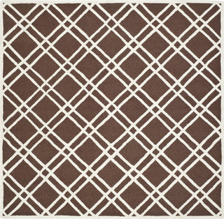 Safavieh Cambridge 142 Dark Brown/Ivory Area Rug Square