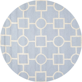 Safavieh Cambridge 143 Light Blue/Ivory Area Rug Round