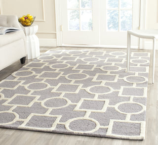 Safavieh Cambridge 143 Silver/Ivory Area Rug Room Scene Feature